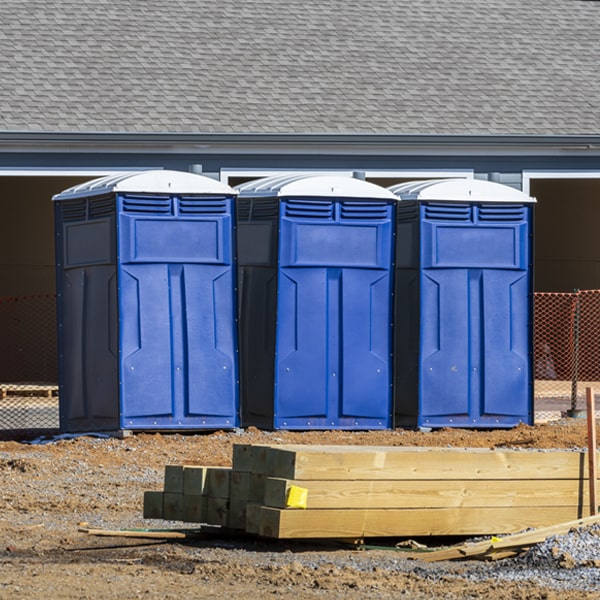 what is the expected delivery and pickup timeframe for the portable toilets in Misquamicut RI